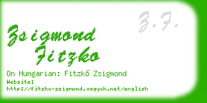 zsigmond fitzko business card